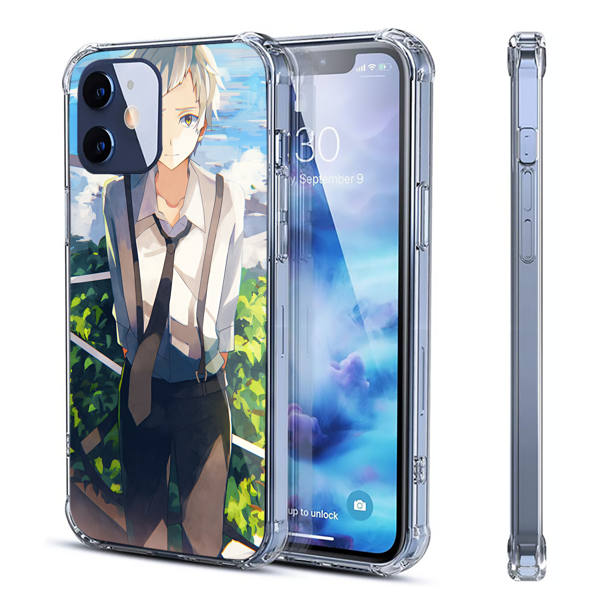 （画像用） 文豪ストレイドッグス Bungo Stray Dogs 【iPhone 12シリーズ対応】透明スマホケース（クリアソフトケース）